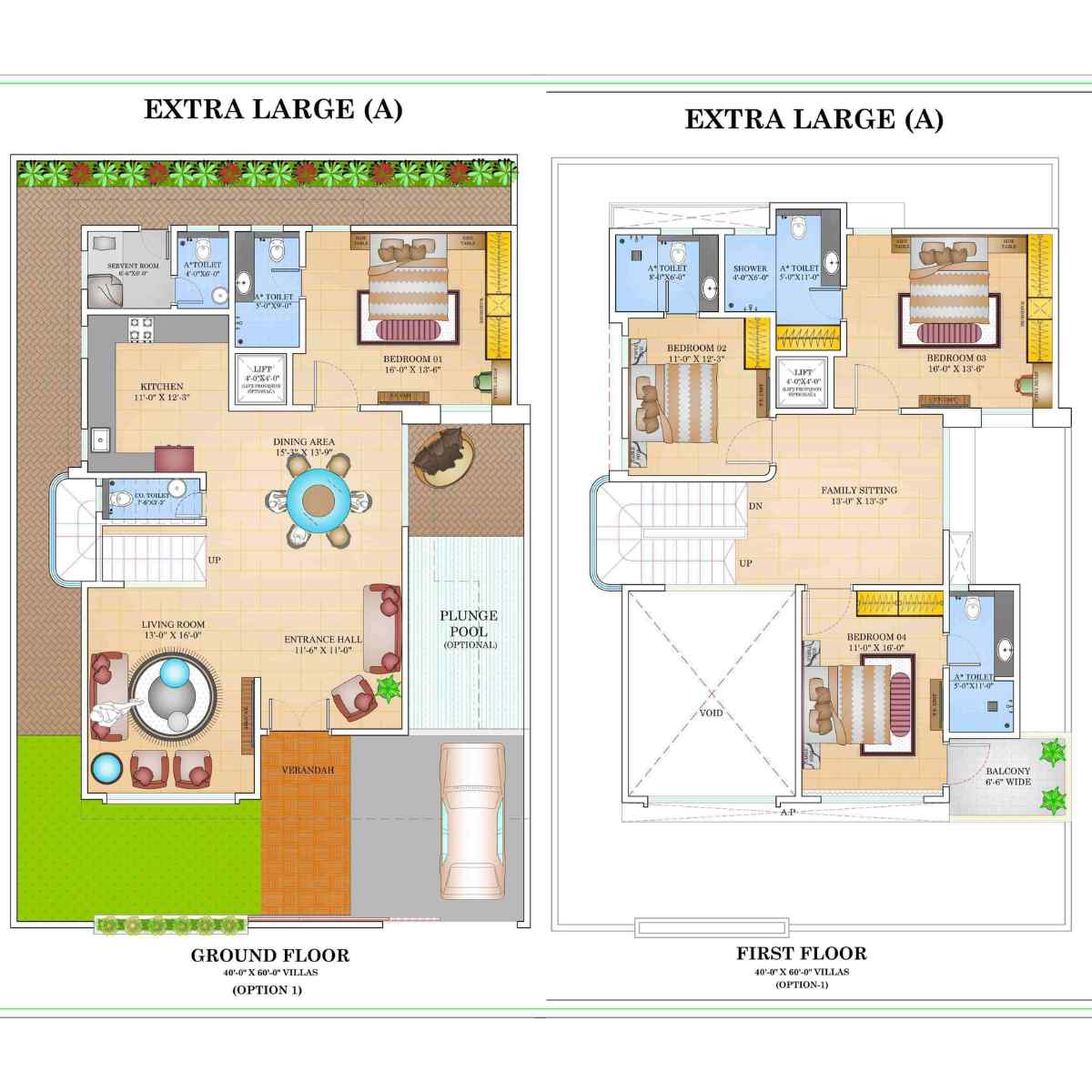 Arihant-World-Villas-Floor-Plan-4-BHK-Extra-Large-A